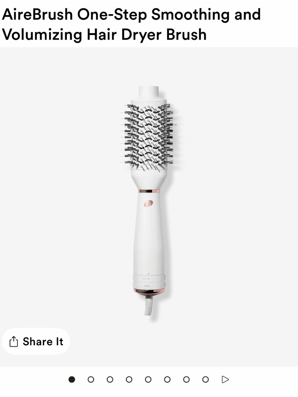 T3 Airebrush One-Step Smoothing & Volumizing Hair Brush Dryer